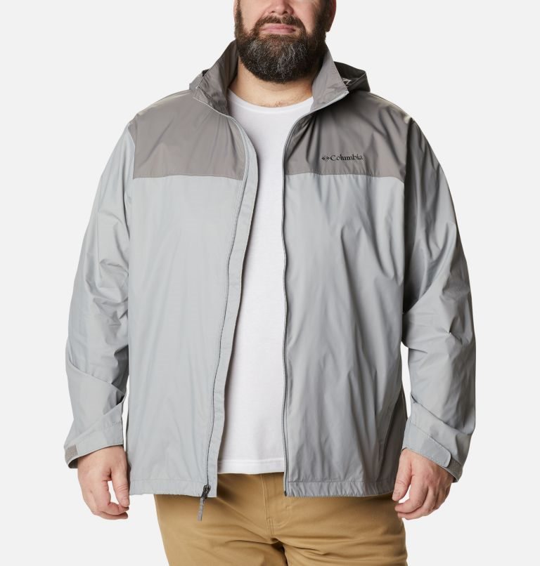 Men's Columbia Glennaker Lake Rain Jackets Grey | Plus Size CA-Y04C6